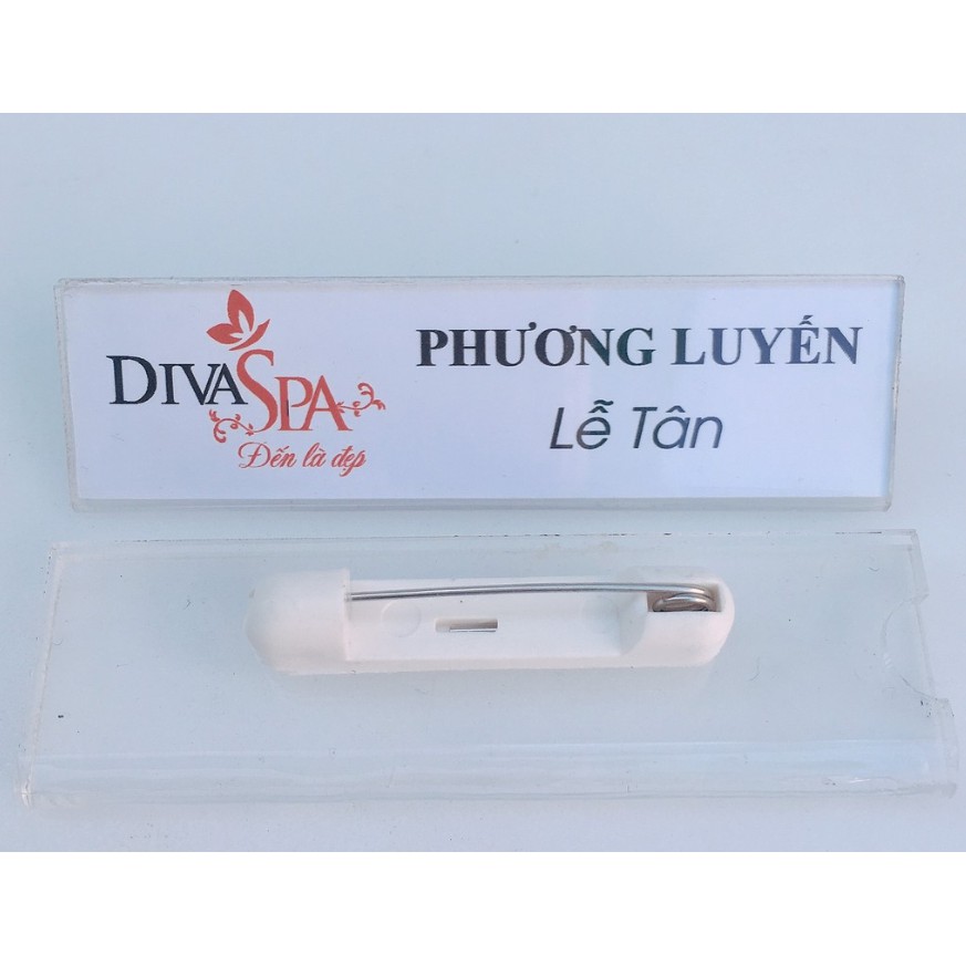 Bảng Tên Nhân Viên Mica - Có Thể Thay Đổi Nội Dung