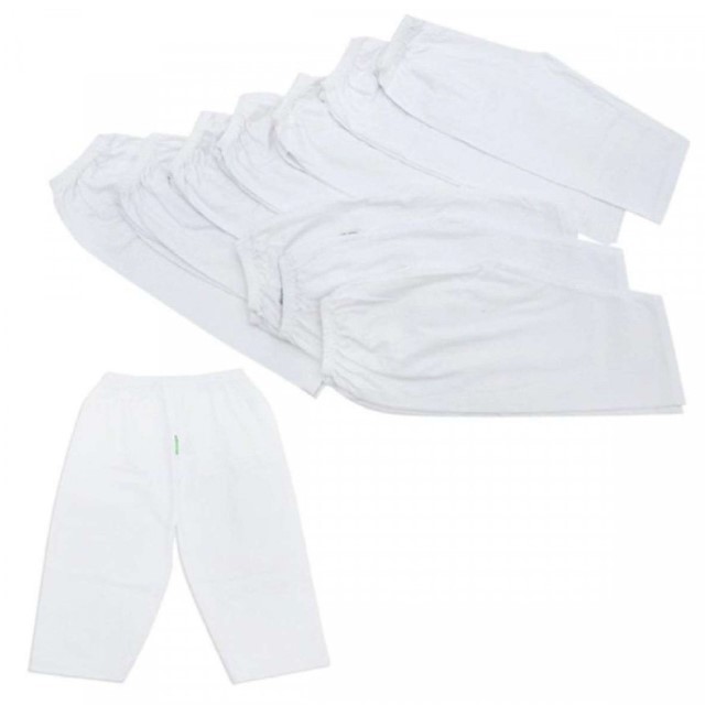 10 Quần Dài Sơ Sinh Trắng Bossini Cho Bé 2kg -26kg