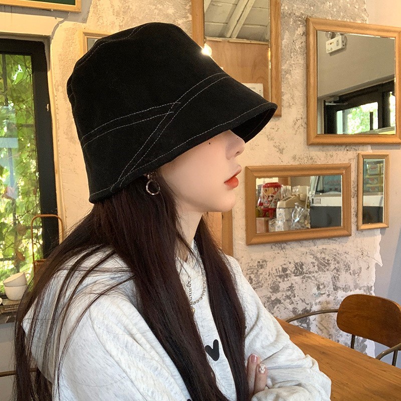 Nón Tai Bèo Màu Trơn Thời Trang Xuân Thu Phong Cách Hàn Quốc Cho Nữ