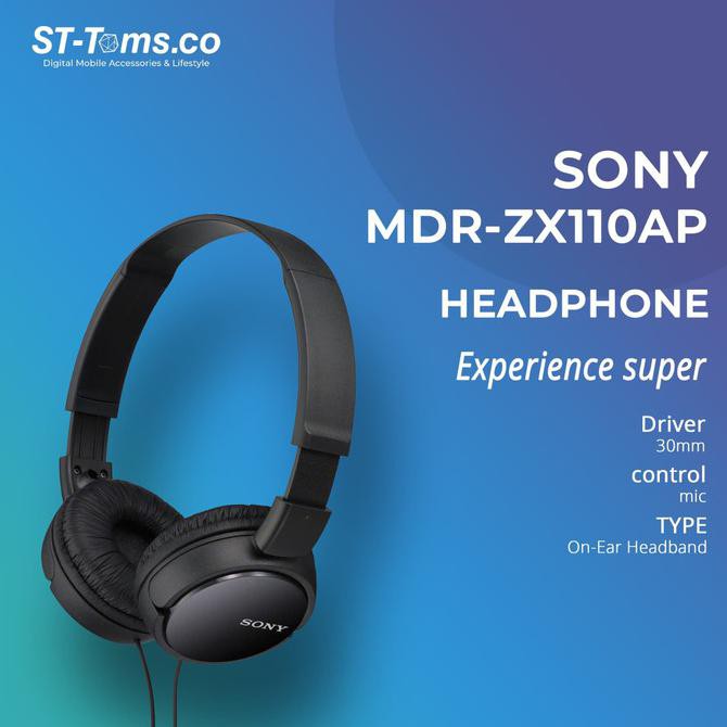 Tai Nghe Sony Mdr Zx110 Ap Màu Đen