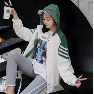 Áo Khoác Dù Sọc Tay Phi Công Có Nón❤️FREESHIP❤️