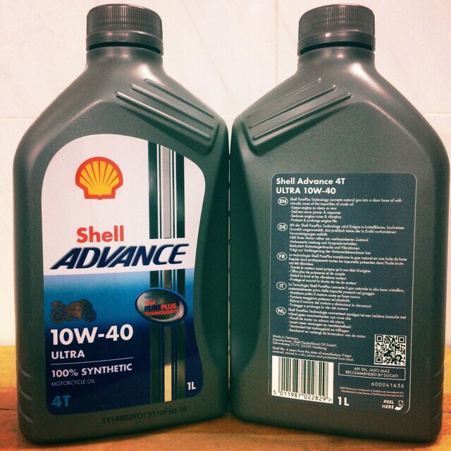 Shell Châu Âu - Nhớt Shell Advance Ultra 10w-40 + Ốc Dầu/Nhớt Nam Châm Kozi Malaysia