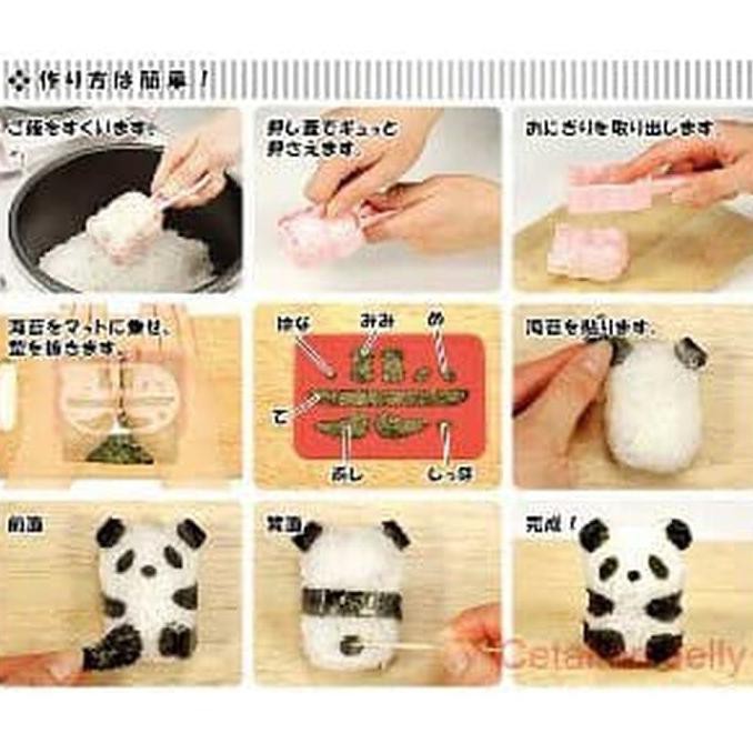 Khuôn Làm Cơm Bento Hình Gấu Trúc Bn333 Phong Cách Nhật Bản