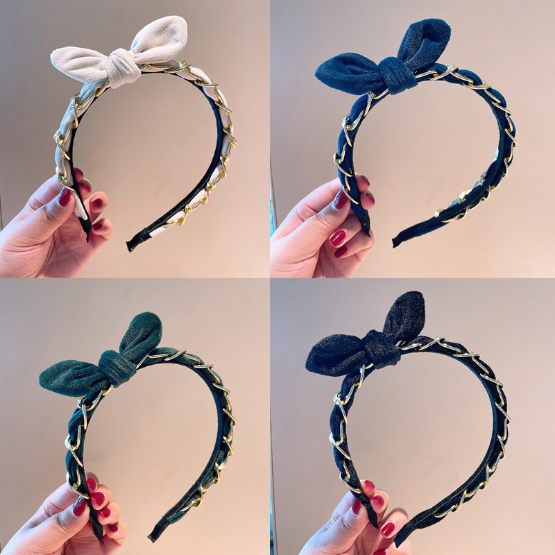 Flgo Băng Đô Thắt Nút Bằng Nhung Thắt Nơ Cổ Điển Thanh Lịch Làm Đạo Cụ Chụp Ảnh Tiệc Tùng Sân Kh