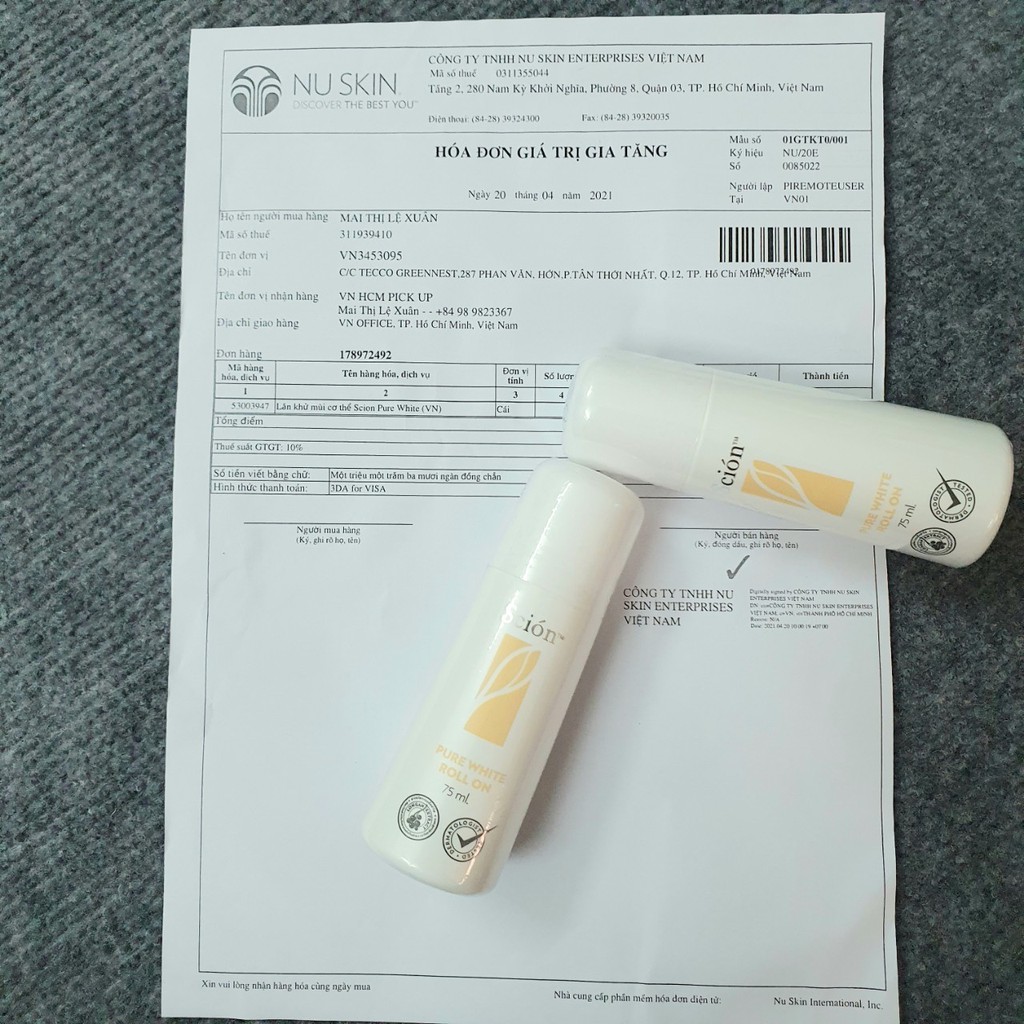 Lăn khử mùi chính hãng Scion Pure White Roll On nhập khẩu Mỹ 75ml | BigBuy360 - bigbuy360.vn