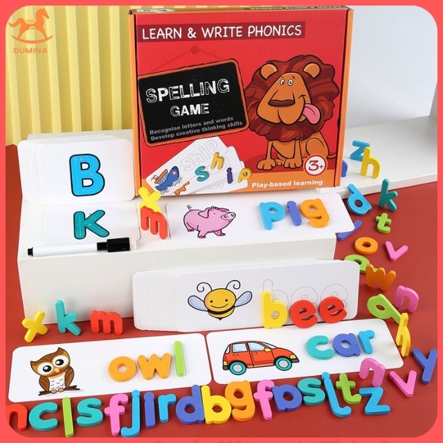 Spelling Game - Đồ chơi học chữ cái, học ghép chữ và học đánh vần chữ tiếng anh bằng gỗ
