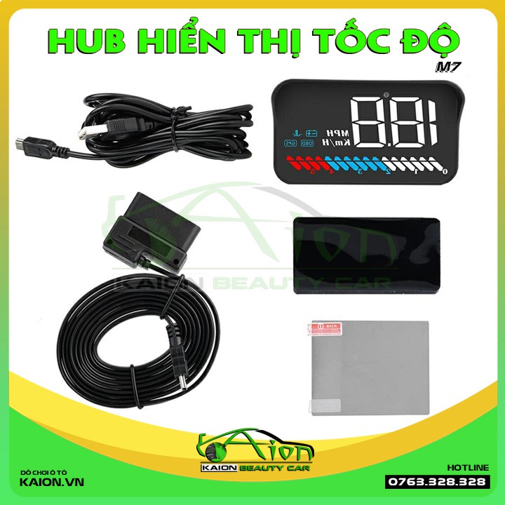 HUD hiển thị tốc độ M7 – trên kính lái ô tô