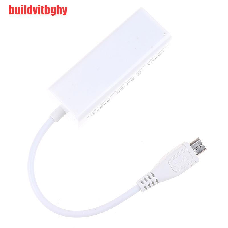 Bộ Chuyển Đổi 5-pin Micro Usb 2.0 Sang Rj45 Lan Ethernet 100mbps Cho Tablet Pc Ihl