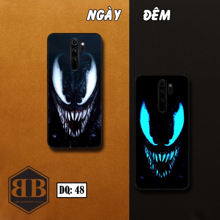 Ốp lưng kính Dạ Quang dành cho Xiaomi Redmi Note 8 Pro phát sáng trong đêm chất tốt