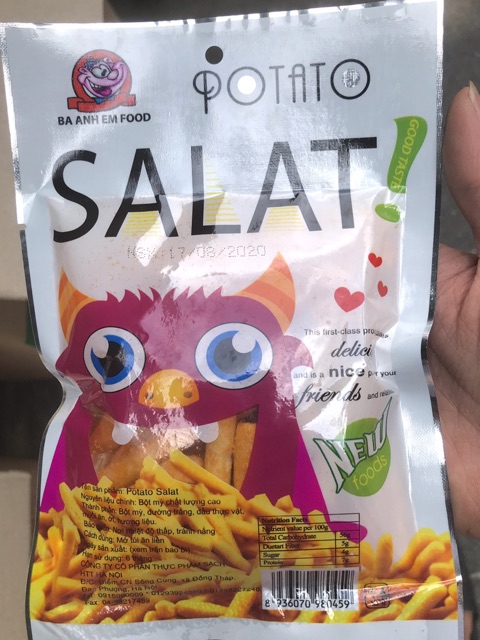 10 GÓI SNACK SALAT POTATO THƠM NGON GIÒN TAN