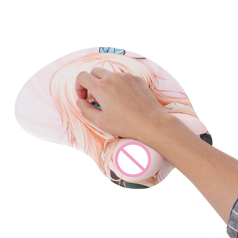 Cartoon Anime 3D Beauty Sexy Chest Silicone Mouse Pad Wrist Rest Support Mat | WebRaoVat - webraovat.net.vn