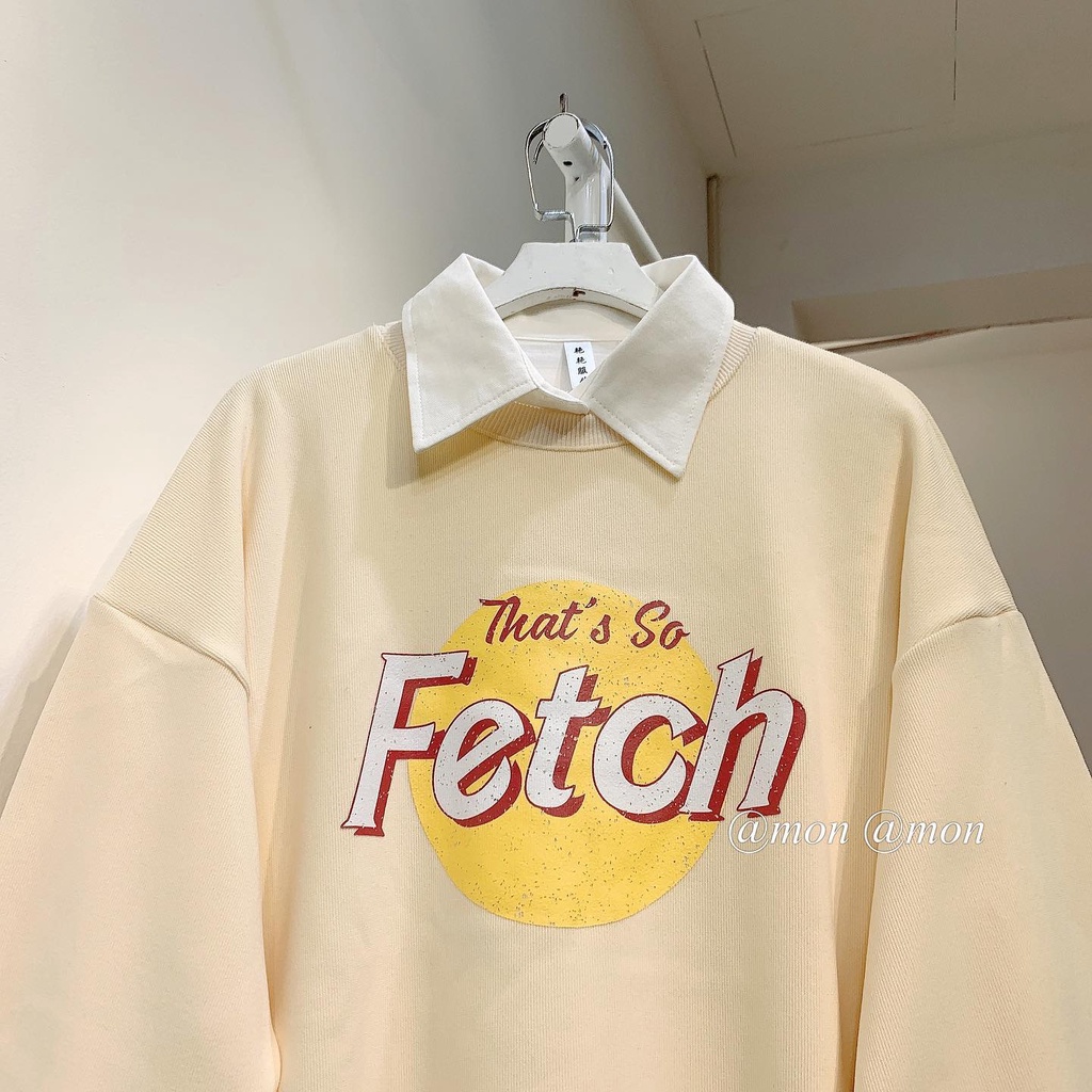 2101157 Áo sweater nỉ nhung Fetch , áo nỉ nữ ulzzang freesize chất nỉ nhung dày mịn | BigBuy360 - bigbuy360.vn