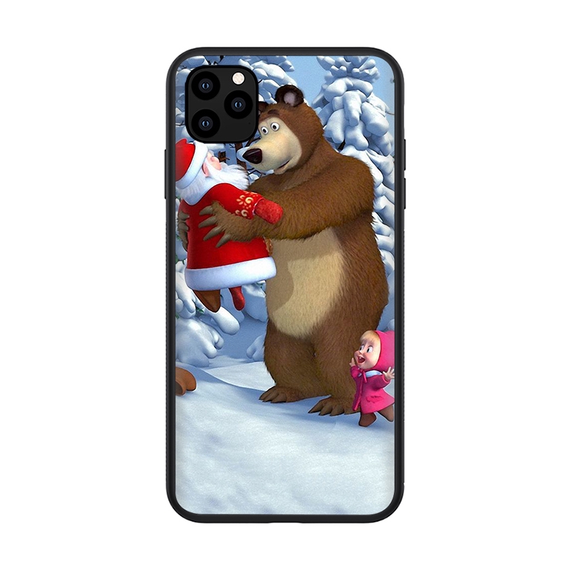 Ốp Điện Thoại Dẻo Họa Tiết Hoạt Hình Masha And The Bear Cho Iphone 11 Pro Xs Max Xr X 8 7 6s 6 Plus 5s 5 Se 2020 D59
