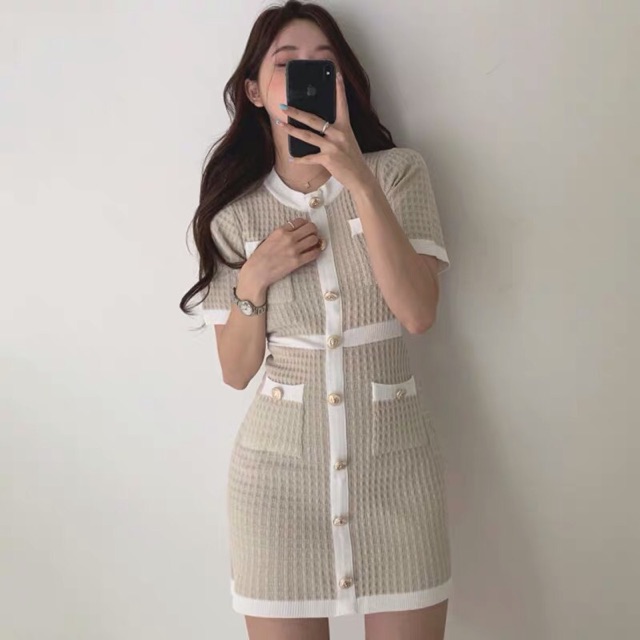[ODER] (sẵn đen s) Váy len body ullzzang (có ảnh thật) | BigBuy360 - bigbuy360.vn