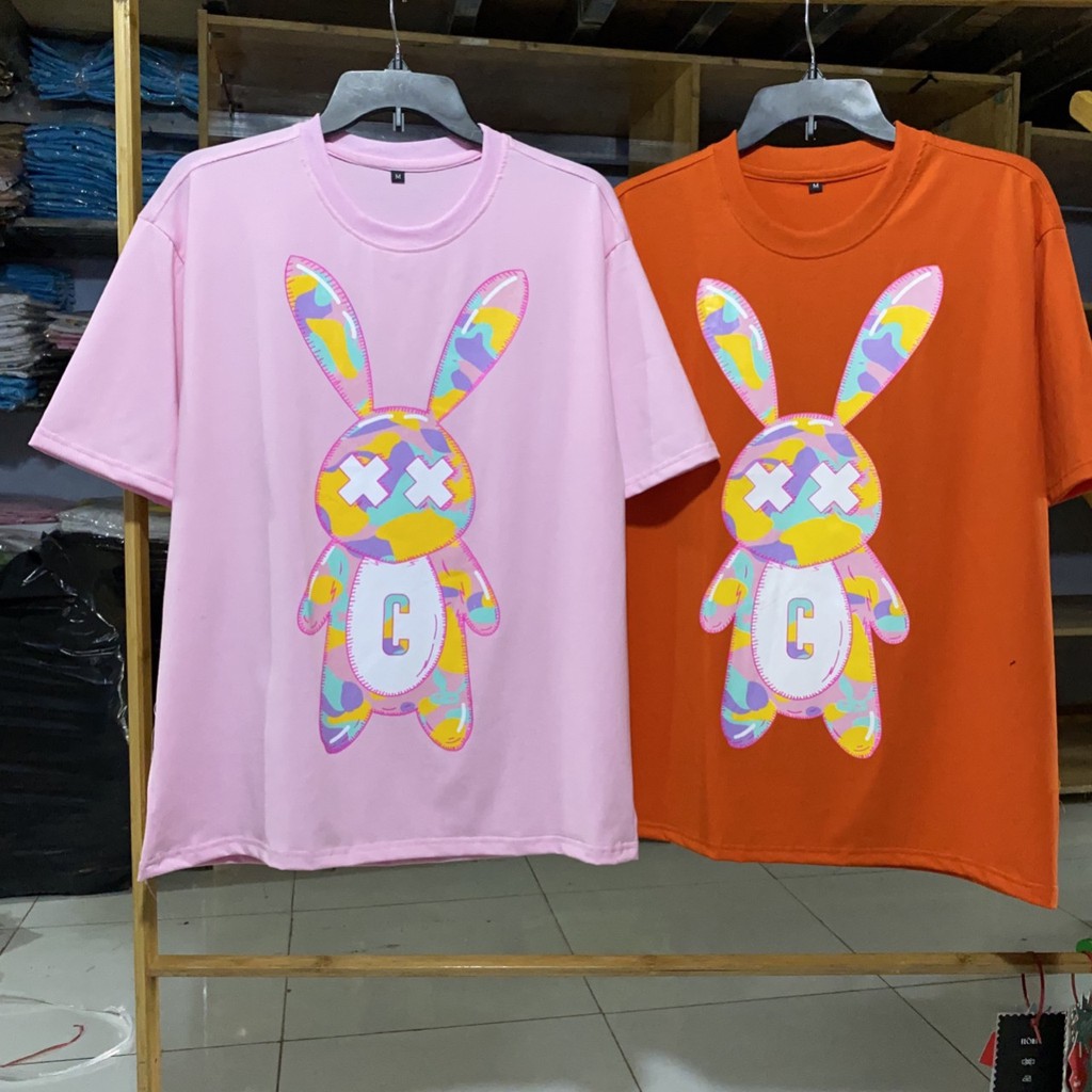 Áo Thun Tay Lỡ Form Rộng GUMMY RABBIT Form Rộng Unisex (Ảnh Thật)