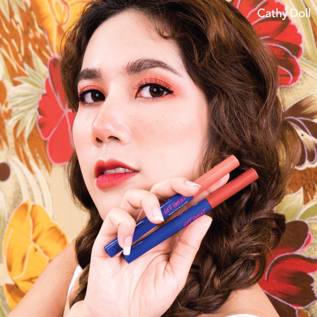 [Mã FMCGMALL - 8% đơn 250K] Son Cathy Doll Get Sweat Matte Tint & Lip Coat 2.4g+2.5g