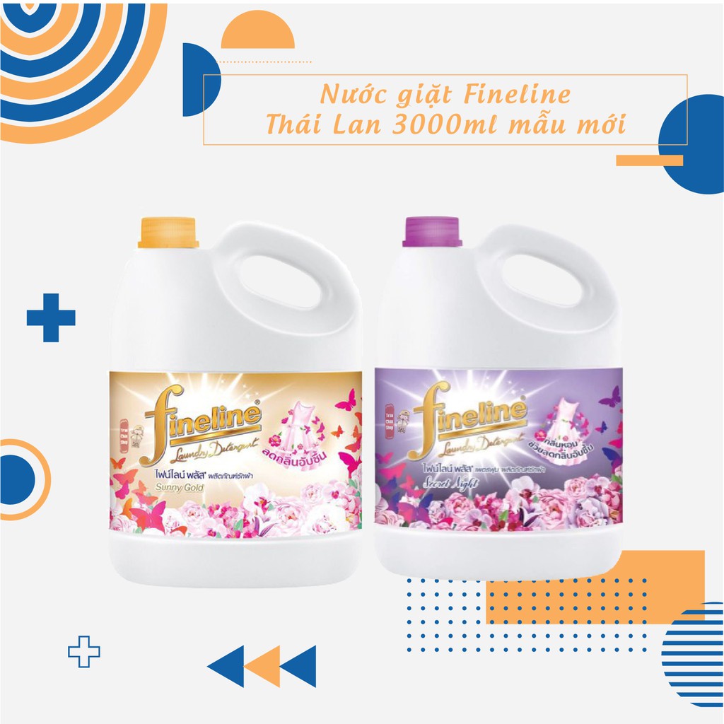[GIÁ SỈ] Nước giặt Fineline Thái Lan đậm đặc mẫu mới 3000ml