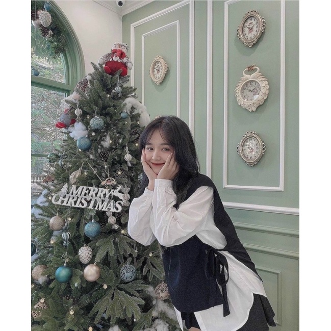 Set áo cặp + yếm ngoài