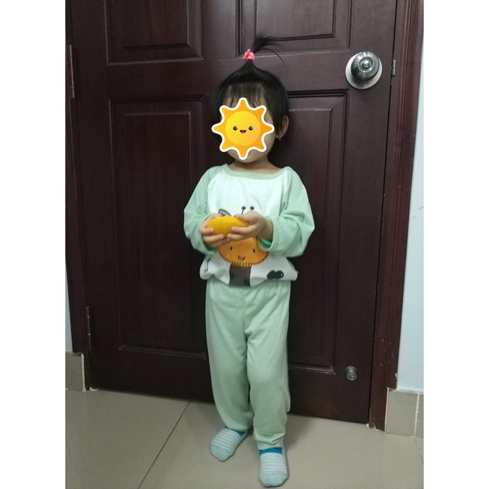 Bộ dài tay thu đông bé trai bé gái mặc nhà đi học đi chơi Hạ Băng Designs vải cotton 1-5 tuổi, 8-18kg