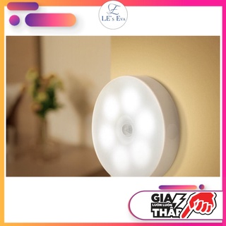 Đèn cảm ứng chuyển động, đèn Led dán tường cảm biến thông minh không dây dán tủ quần áo, cầu thang, phòng ngủ.