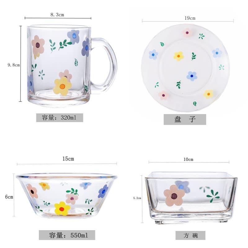 Set 4 món thuỷ tinh cao cấp