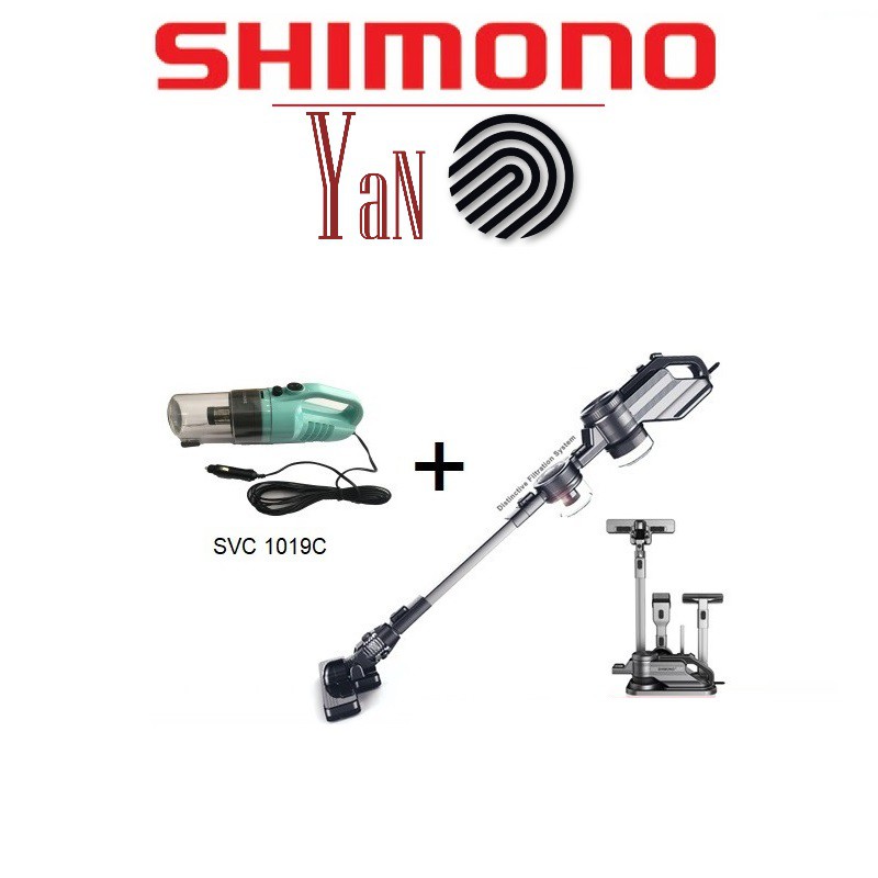 COMBO Máy hút bụi cầm tay và xe hơi nhỏ gọn cắm dây Shimono SVC1022/ SVC1019 600W - Hàng chính hãng