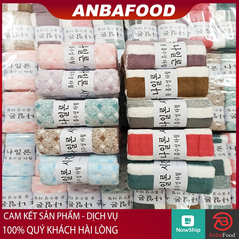 Khăn Mặt Lông Cừu Hàn Quốc Siêu Mềm (30 x 50cm) - khăn mặt cotton cao cấp