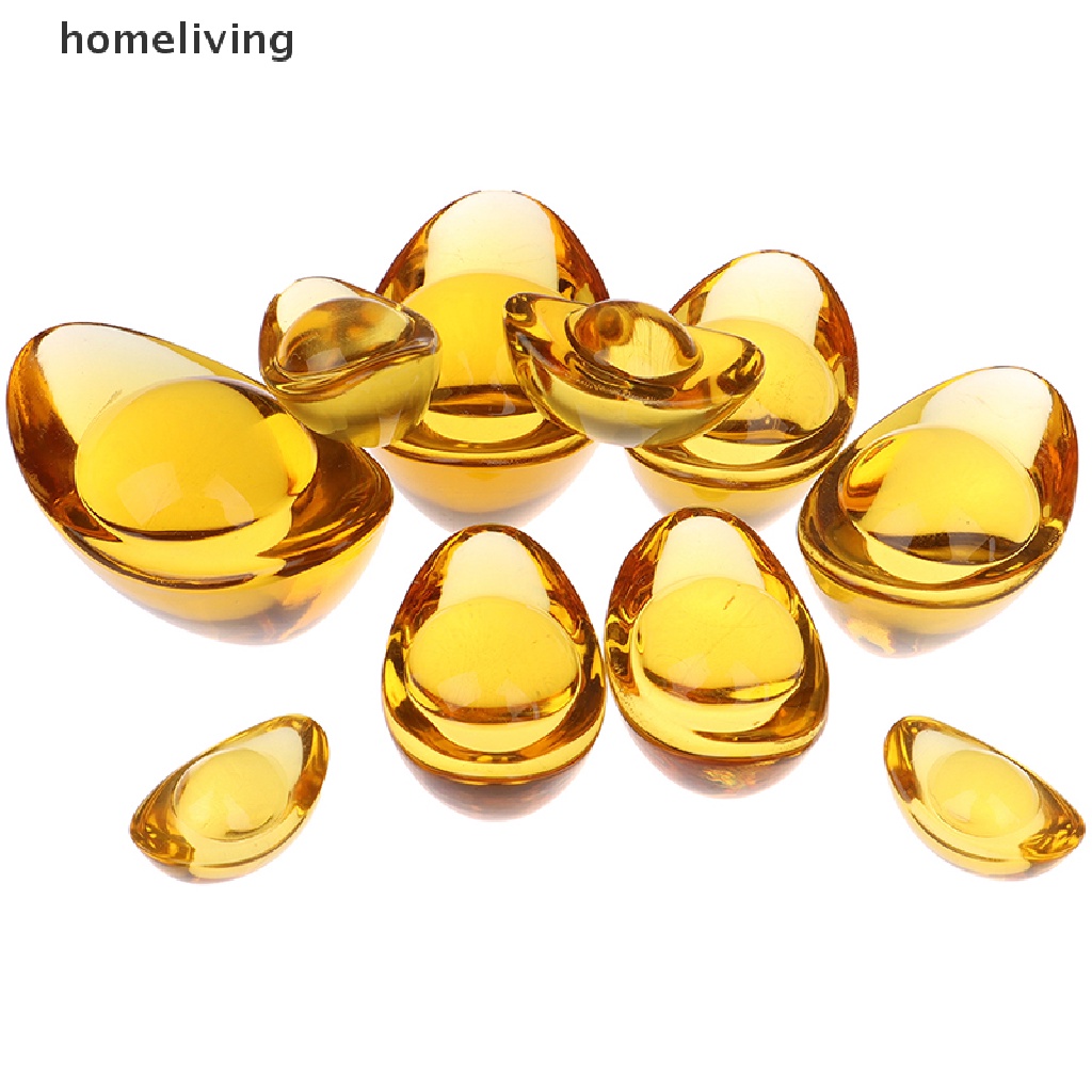 1/ 2 thỏi vàng pha lê trưng bày trang trí phong cách Trung Hoa chất lượng cao