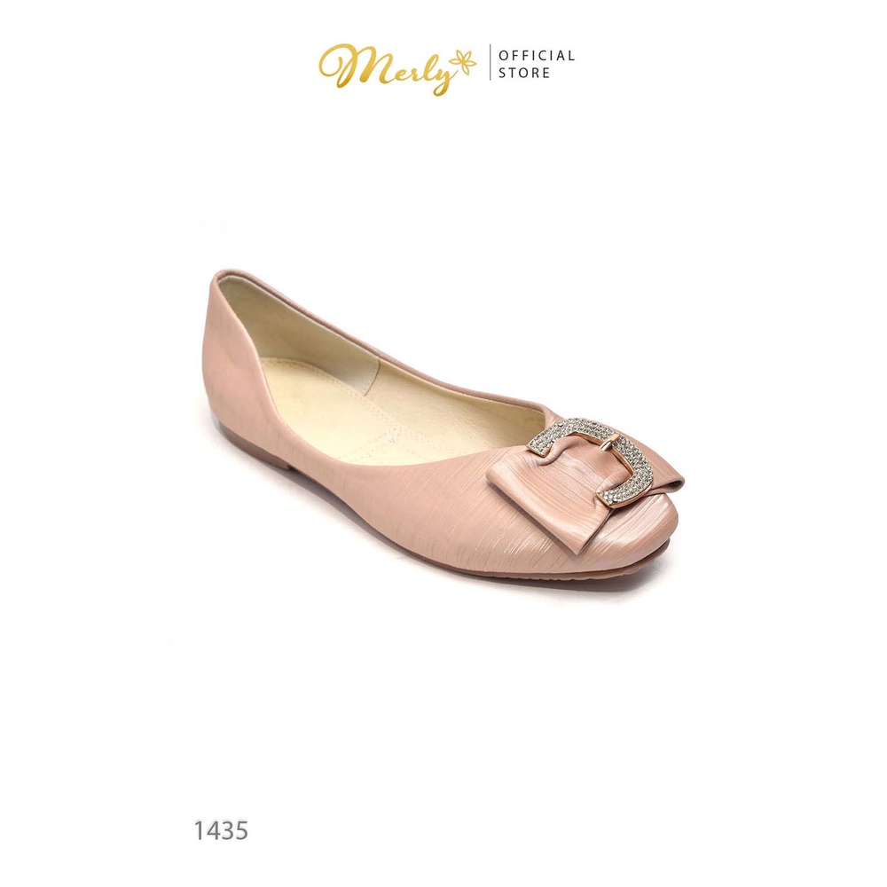 Giày Búp Bê Mũi Tròn Merly 1435, Giày Big Size Nữ