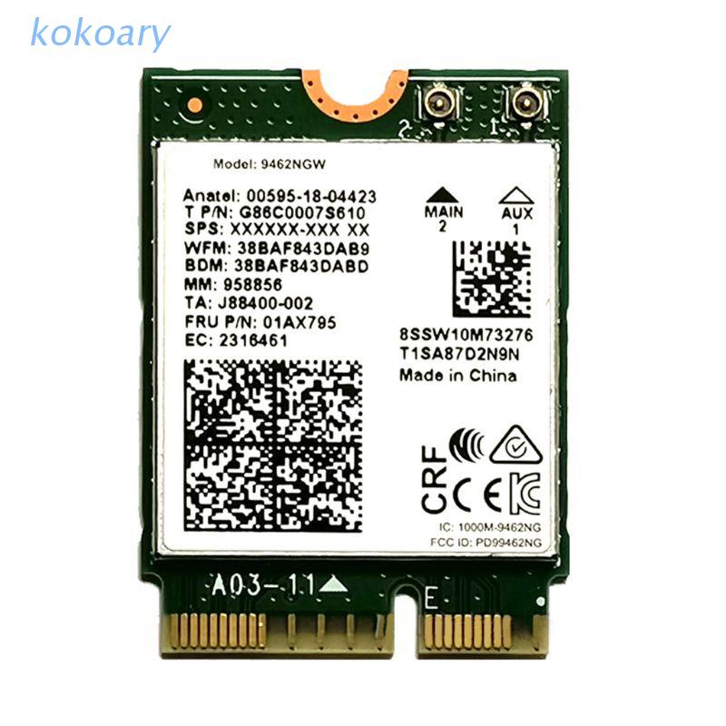 Thẻ chuyển đổi wifi AC không dây cho In-tel 9462NGW CNVI NGFF M.2 Key E