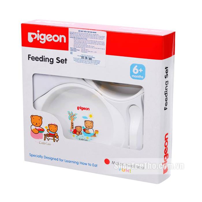 Bộ bát đĩa tập ăn Pigeon cho trẻ