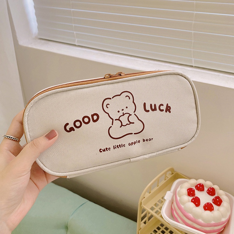 Túi Đựng Bút In Hình Dễ Thương Tiện Dụng Cho Học Sinh
