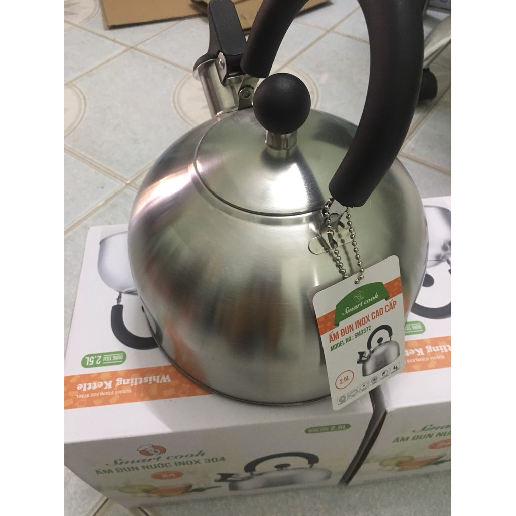 ẤM ĐUN NƯỚC BẰNG INOX 304 ELMICH SMART COOK  2.5L EL3372- DÙNG CHO BẾP TỪ, HỒNG NGOẠI, GAS