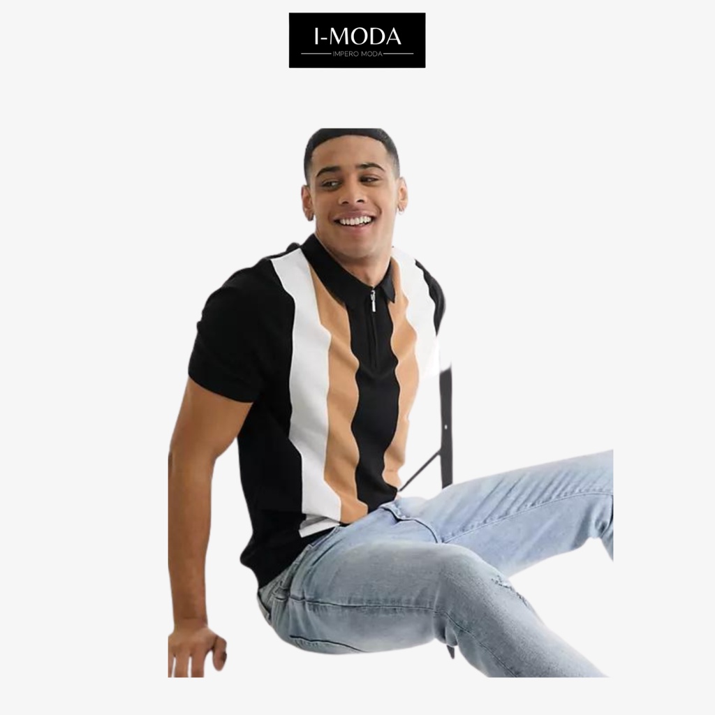 Áo Thun Polo Nam I-MODA Trụ Khóa Zip, Vải Cotton Coolmax Xuất Xịn Chuẩn Form Dày Dặn