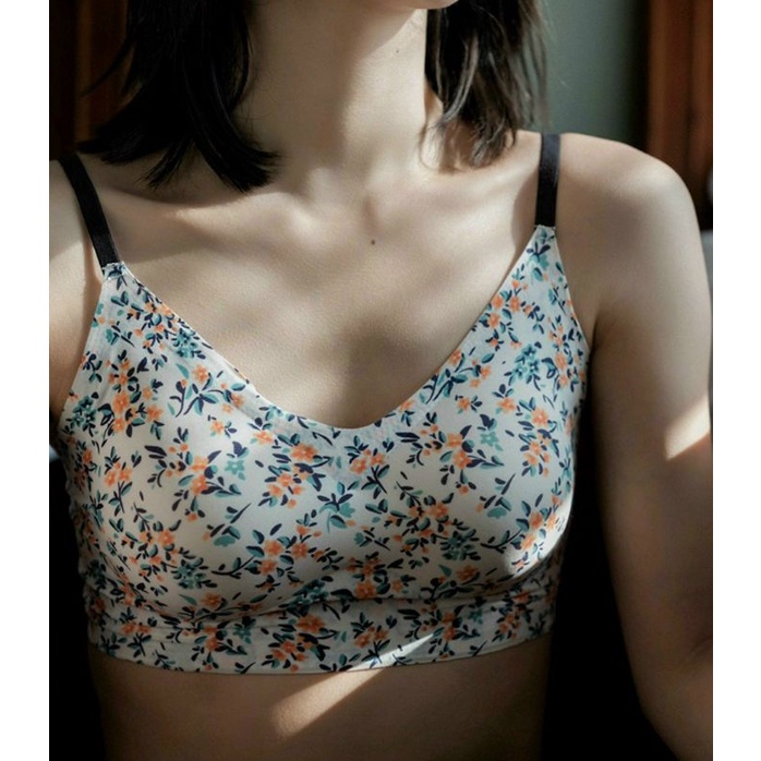 Áo Bra in họa tiết hoa BRA04 áo tập nữ chất thun cotton co dãn tốt thoáng mát thấm hút mồ hôi CHIPNOIY SHOP