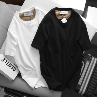 Áo thun Tshirt phối da lộn- T018