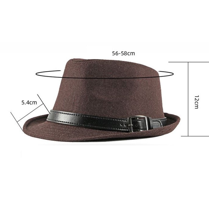 Mũ phớt, Nón cao bồi Fedora Classic thắt da cực chất cho nam và nữ