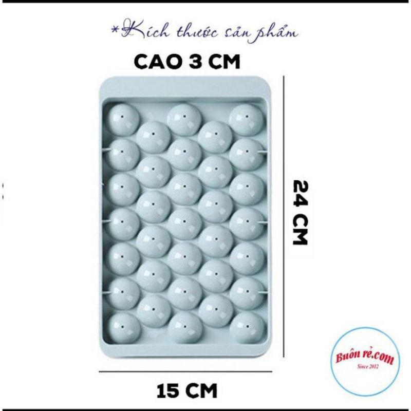 Khay / Vỉ / Khuôn đá tròn thạch 33 viên đa năng