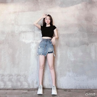 CHÂN VÁY JEAN KIỂU CHẤT CO GIÃN