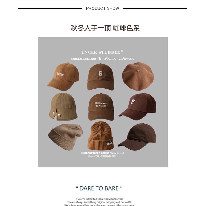 🔹✨Nón len, nón beanie, nón bánh tiêu, nón vành tròn nhiều mẫu (local Trung)