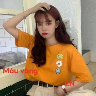 Áo crt 2 mặt cười bông hoa cúc