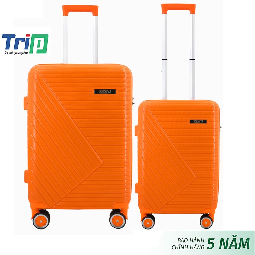 Bộ 2 vali nhựa chống bể cao cấp TRIP PP108 gồm size 20inch và 24inch