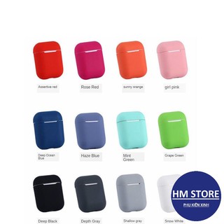 Vỏ Ốp Case bảo vệ bao đựng tai nghe không dây bluetooth 1/2/Pro/i12/i9/i7/tws chống va đập chất liệu silicon dẻo