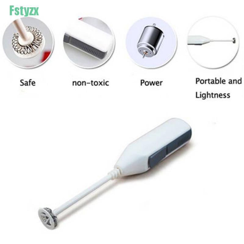 Fstyzx Mini Handy Electric Whisk Mixer Coffee Milk Frother Foamer Kitchen Tool