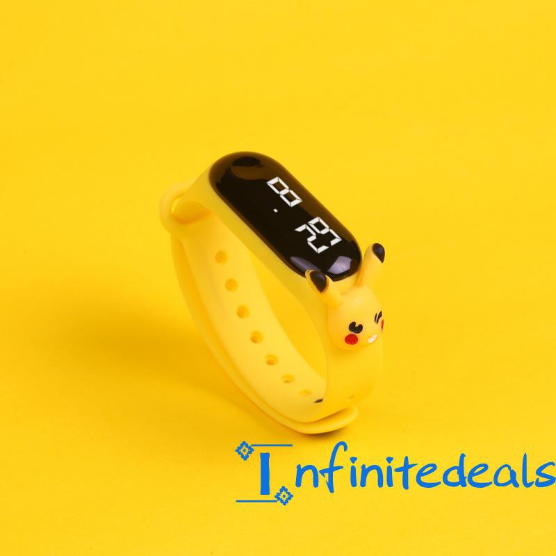 Đồng Hồ Đeo Tay Điện Tử Chống Nước Có Đèn Led Dễ Thương Cho Bé