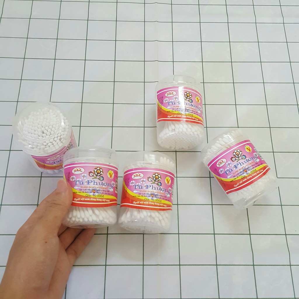 Hộp 170 que tăm bông cao cấp cho bé