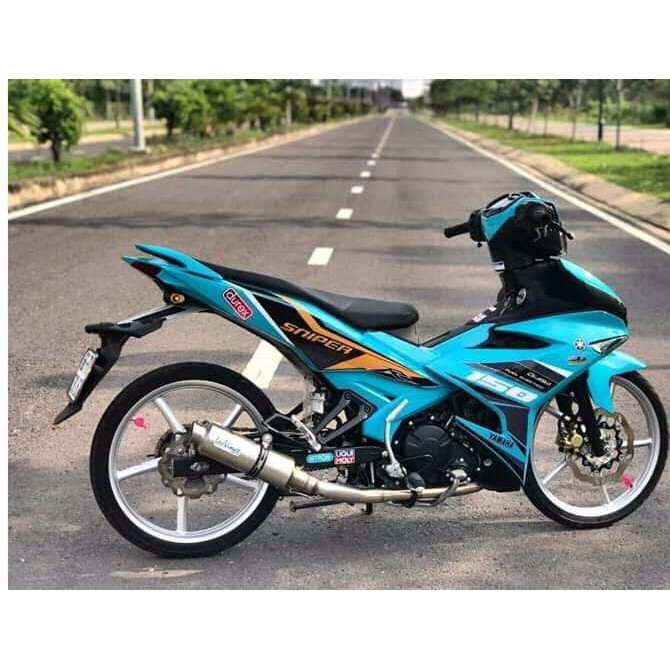 Tem trùm exciter 150 xanh ngọc đen, độ team decal xe ex dán đời 2015-2020
