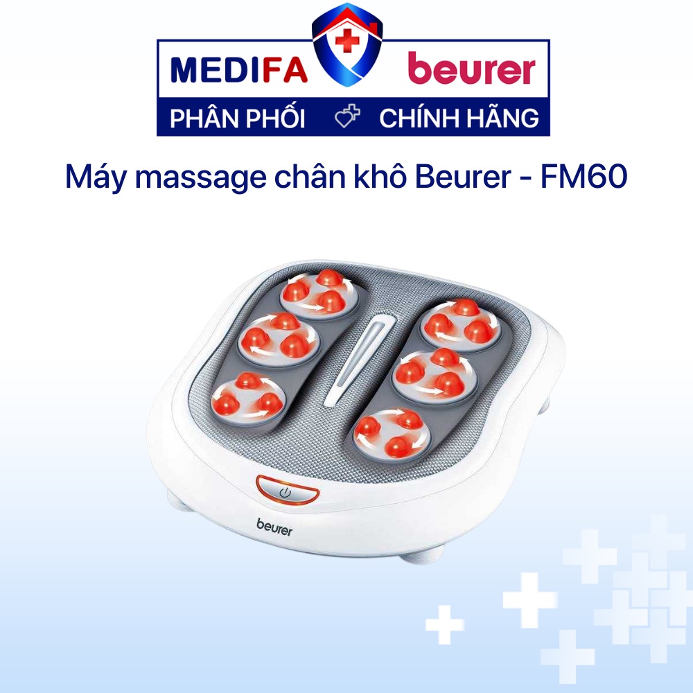 Máy mát xa chân khô có đèn nhiệt rung Beurer FM60 chính hãng - Thiết bị y tế gia đình Medifa