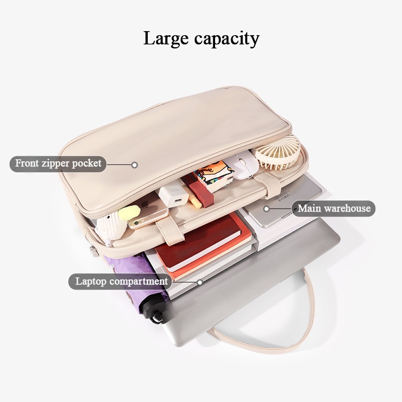Túi da PU đựng Macbook Air Pro 13 15 13.3 14 15.6 16 Inch chống thấm nước chống sốc tốt