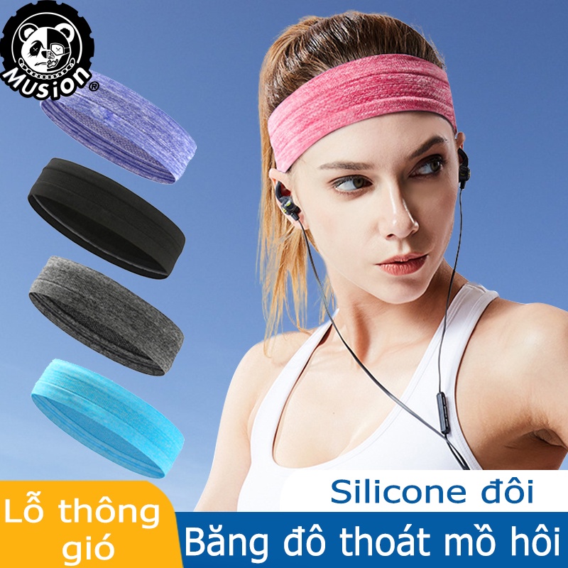 Băng đô thể thao chống trượt thấm hút mồ hôi